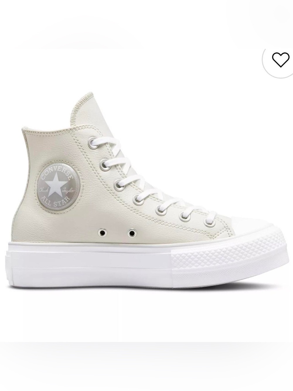 Converse Platform High Top Sneakers in Off-White